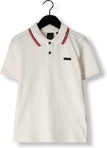 Nik & Nik Rubber Badge Polo Polo's & T-shirts Jongens - Polo shirt - Ecru - Maat 128