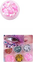 Akyol - Roze Gezichtsjuwelen – gezichtsteentjes - gezichtglitters– diamantjes – carnaval- plak diamantjes- diamantjes voor gezicht - bohemian feest - bohemian – festival – gezichtsdecoratie – feest – decoratie - sticker - stickervel -gl