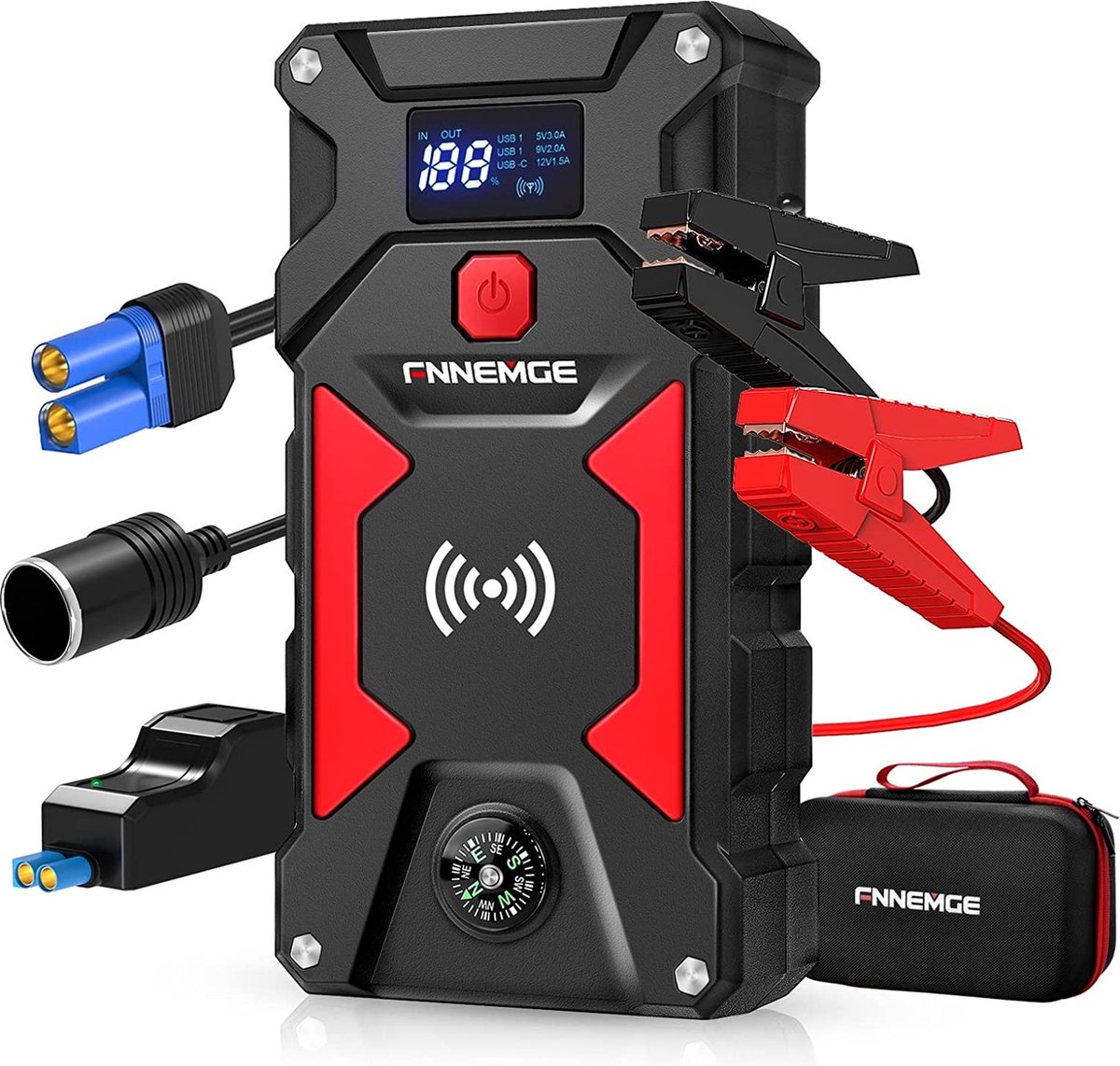 Car Jump Starter 2500A Peak 24800mAh 12V Super Safe Jump Starter(Up to All Gas, 8.0L...