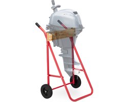 buitenboordmotor trolley - kort- en langstaartmotoren - tot 100 kg - rood