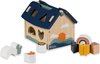 Afbeelding van het spelletje Hauck huis sorteerkubus Sort N Build van duurzaam hout (FSC®-gecertificeerd), speelkubus baby vanaf 1 jaar, motoriekkubus met 8 blokken, motoriekspeelgoed, stimuleert vormherkenning en concentratie