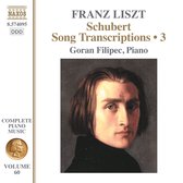 Goran Filipec - Liszt: Complete Piano Music, Vol. 60 - Schubert Song Trancriptions Vol.3 (CD)