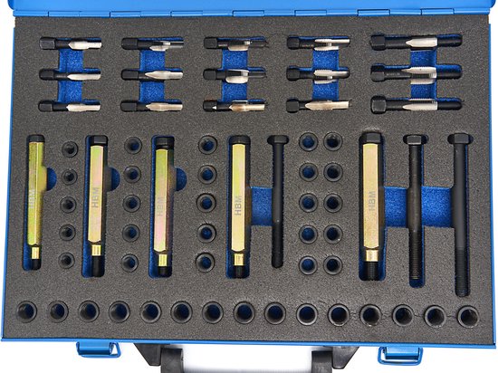 Kit de réparation de filetage de bougie de préchauffage 63 pièces M8 – M12