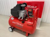 Compressor - 50 Liter - luchtcompressor - Professioneel model - Air compressor - 2 uitgangen - Olie vrij - Gereedschap - 1400W - 47mm - 8 bar - 2023 NEW MODEL - SPECIAL EDITION