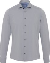 Pure - The Functional Shirt Patroon Donkerblauw - Heren - Maat 43 - Slim-fit