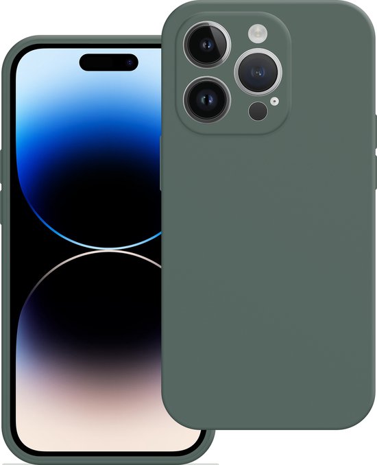 Cazy Soft Color TPU Hoesje geschikt voor iPhone 14 Pro - Groen