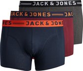 Jack & Jones Plus Size Boxershorts Heren Trunks JACLICHFIELD 3-Pack - Maat 4XL