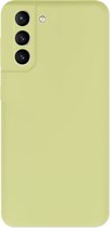 Telefoonglaasje Hoesje Geschikt voor Samsung Galaxy S22 Plus - Siliconen - Groen - Beschermhoes - Case - Cover