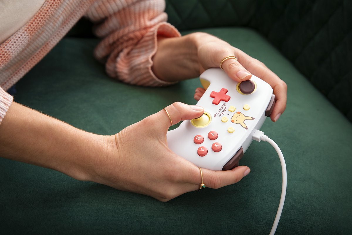 PowerA Geavanceerde Bedrade Controller - Nintendo Switch - Pikachu Electric Type – foto 6