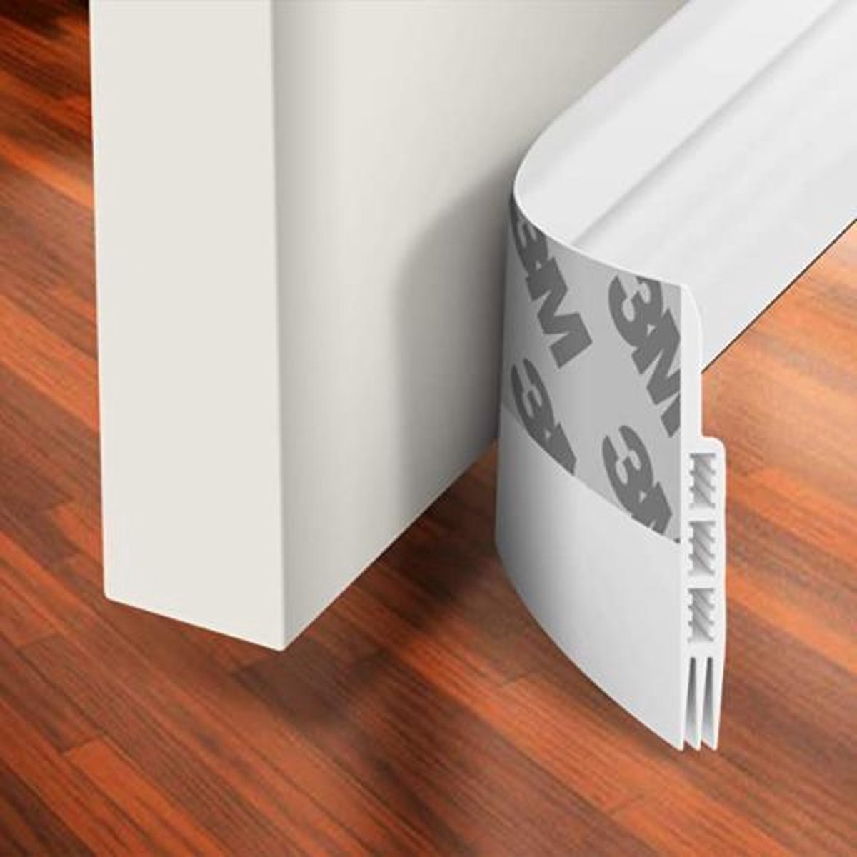 Simple Fix Tochtstrip Deuren - 1m x 5cm - Wit - Tochtstopper voor Deur en Raam - Zelfklevende 3M-plaklaag - Isolerend - Tochtband - 2 stuks (2 x 1 Meter)