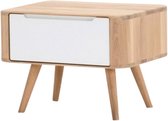 Gazzda Ena nightstand 55 houten nachtkastje whitewash - 1 lade