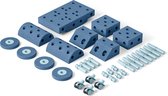 Modu Dreamer Kit - Soft Blocks - 33 Pièces - speelgoed Ouverts - Jouets 1 -2-3 Ans - Blue Profond / Blue