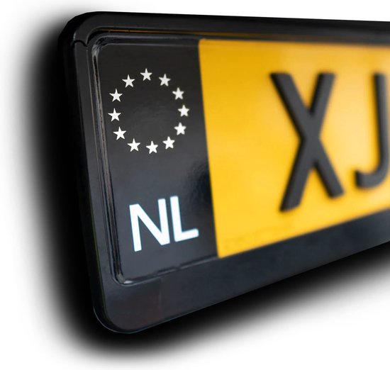Nederlands Kenteken Sticker Voor Europese Nummerborden Zwart Wit Set Bol 0789