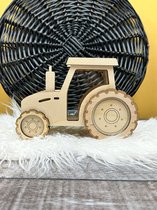 Spaarpot Tractor - sparen - spaarpot - hout - tractor - acryl - herbruikbaar - jongen - meisje - geschenk - kerst - communie - verjaardag - geboorte - origineel - uniek - doopsuiker - kraam - cadeau - kinderkamer - babykamer - baby - kind