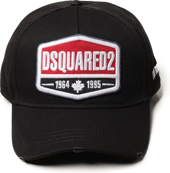 Dsquared2 Cargo Baseball Pet Met Logoborduring Zwart