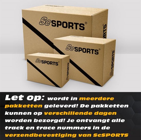 ScSPORTS® Halterset 80 kg - Kunststof - Halterstangen inlc. halterschijven - 30 mm - Gewichten