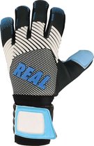 Real Aqua Keepershandschoenen Heren - Zwart / Lichtblauw | Maat: 11
