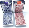 Afbeelding van het spelletje (2x) Plastic kaartspel | 100% Plastic | Waterdicht | Bridge formaat | Dun, glad & flexibel | ROOD