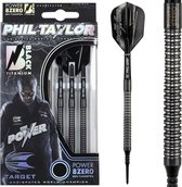 Target Phil Taylor Power 8ZERO Black Titanium S1 80% Soft Tip - Dartpijlen - Darts