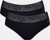 Sloggi 2-pack Menstruatie ondergoed medium - period pant hipster - M - Zwart.