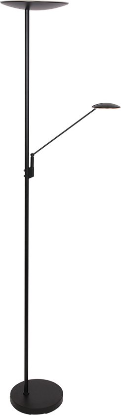 Daphne Vloerlamp met leesarm LED zwart dimbaar - Modern - Steinhauer