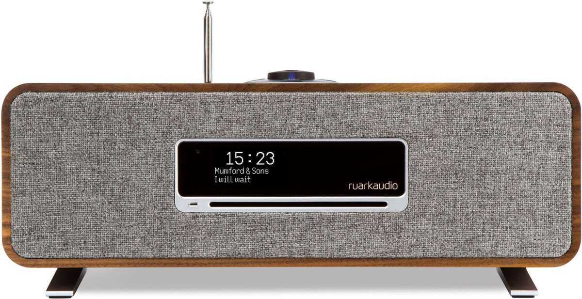 Ruark Audio R3s compact radio systeem - Walnoot