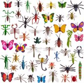 50 insectes jouets réalistes dans des couleurs vives et de beaux motifs - Faux insectes Perfect pour les Enfants