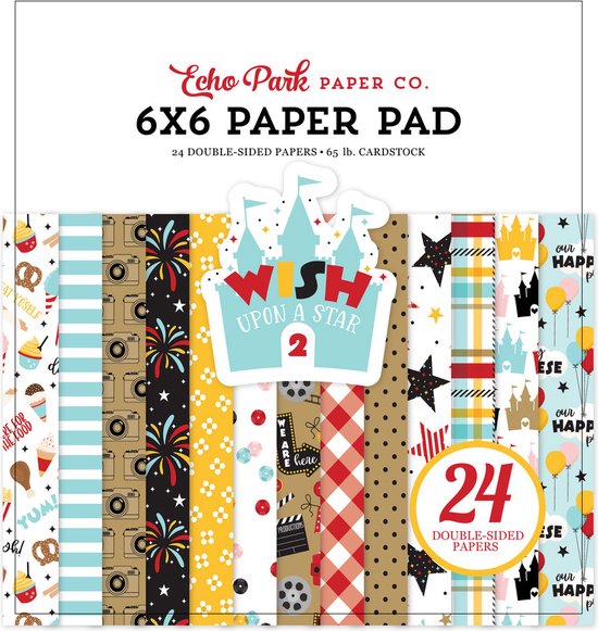 Echo Park - Bloc de papier Wish Upon A Star 2 6x6 pouces (WUS306023)