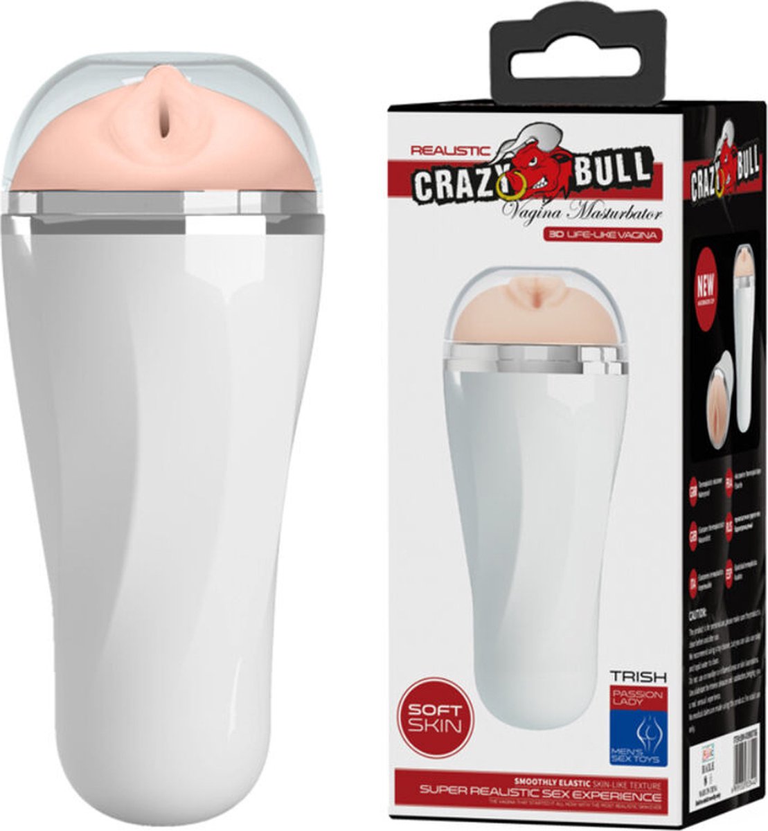 Goedkoopste CRAZY BULL | Crazy Bull Trish 3d Life-like Vagina Masturbator | Man Masturbator | Pocket Pussy