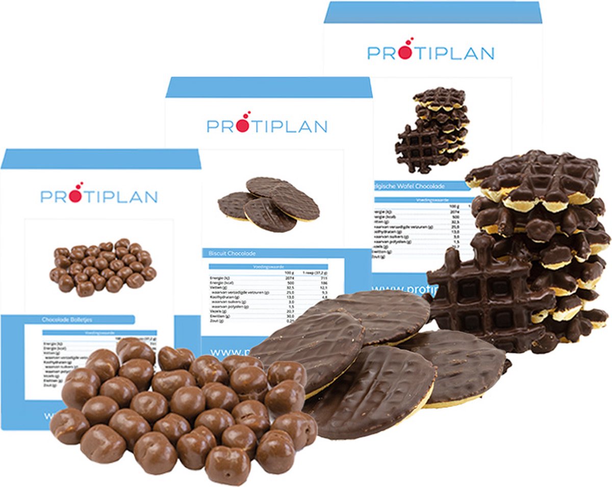 Goedkoopste Protiplan | Mix Chocolade Snacks | 3 soorten chocolade snacks