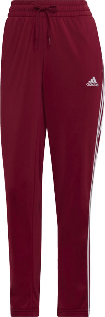 Pantalon Jogging Femme Jogging Adidas Rouge Bande Blanche Jogging