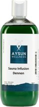 Sauna Infusion Dennen 500 ML Aysun Wellness - Groen - Vloeistof - Helpt goed bij verstoppingen van de luchtwegen