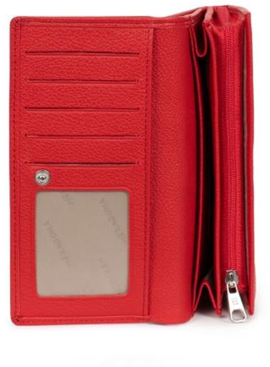 Hexagona Dames Portefeuille | Rood | Maat: One Size
