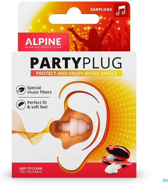 Alpine PartyPlug - Comfortabele oordoppen voor muziekevenementen, concerten  en... | bol.com