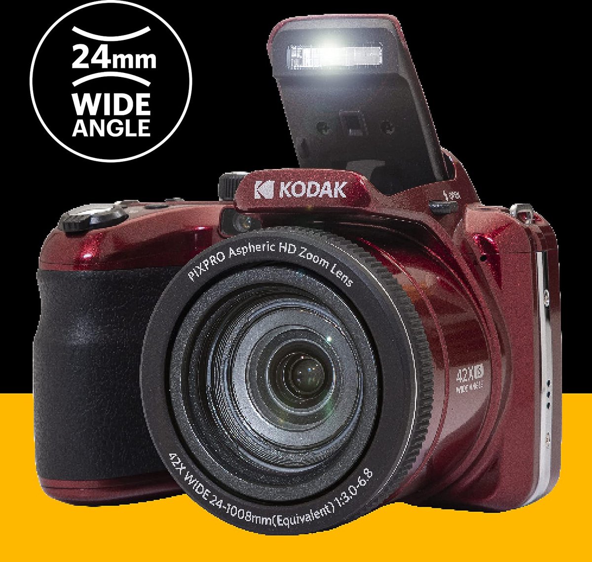 Kodak Pixpro AZ425 - Compactcamera - Rood | bol
