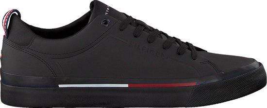 Tommy Hilfiger Heren Sneakers Corporate - Zwart - Maat 45 | bol.com