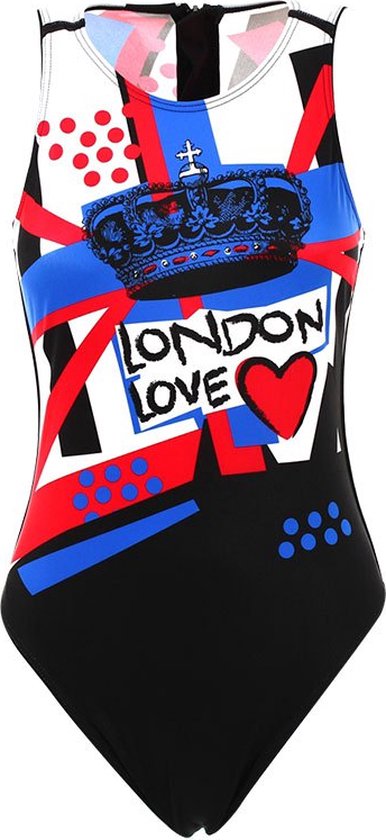 Turbo London Love 89557 Zwempak Zwart 2XL Vrouw