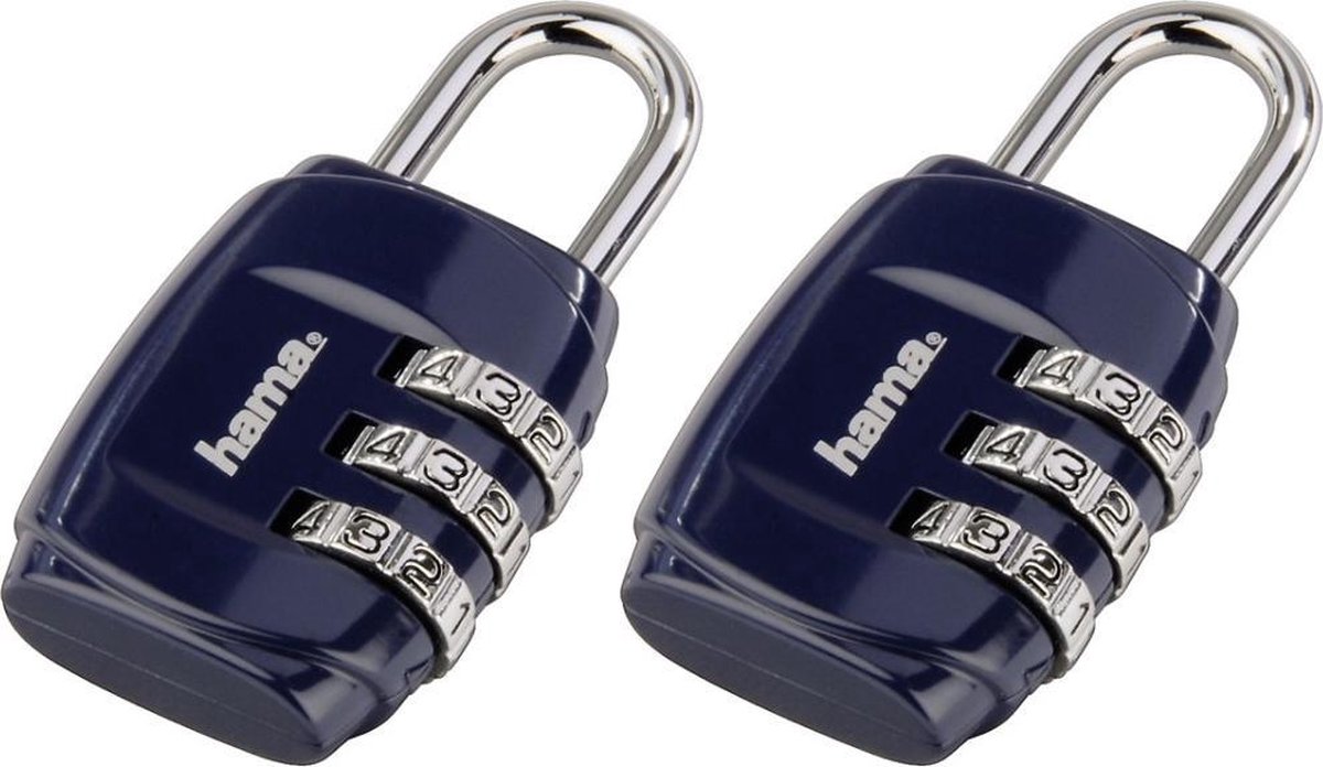 Hama Bagage Combinatie Slot 2 Stuks Blauw