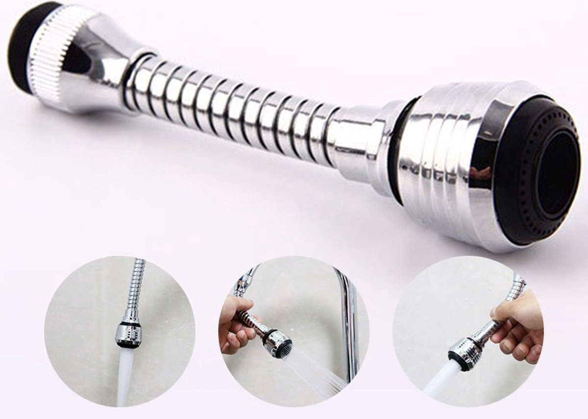 Douchekop Chroom 12 cm - Waterbesparend
