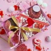 Boîte à biscuits rose bonbon (boîte aux lettres) - 250 x 155 x 26 mm