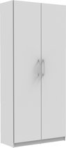 Kledingkast Tarn 80cm met 2 deuren - wit
