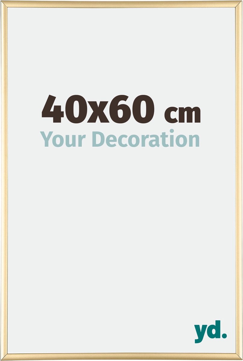 yd. Your Decoration - Fotolijst 40x60 cm - Aluminium - Goud - Kent