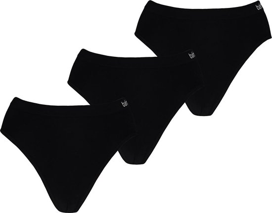 Apollo - Bamboe Dames Hip Slips - Zwart - Maat L - Dames ondergoed - Dames slips