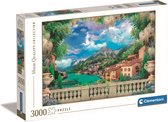 Clementoni - Puzzel 3000 Stukjes High Quality Collection Lush Terrace On Lake, Puzzel Voor Volwassenen en Kinderen, 14-99 jaar, 33553