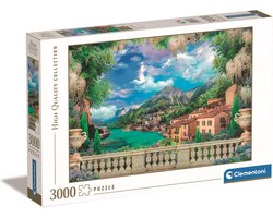 Clementoni - Puzzle Terrasse luxuriante sur lac - 3000 pièces - 33553