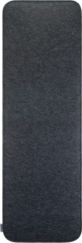 Cuscino Panchina Feltro 118x38x2 Cm | Rosso Scuro, Per Interni/Esterni, Poliestere Resistente - Foto 5