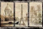 Fotobehang Paris City | XL - 208cm x 146cm | 130g/m2 Vlies