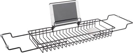 Present Time Badewannenablage Caddy – Chrom, 61-81 Cm Länge, Für Badutensilien