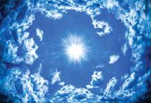 Fotobehang Sky Clouds Sun Nature | XL - 208cm x 146cm | 130g/m2 Vlies