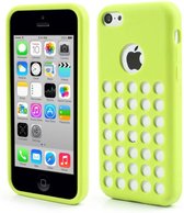 Groen geperforeerd TPU iPhone 5C hoesje